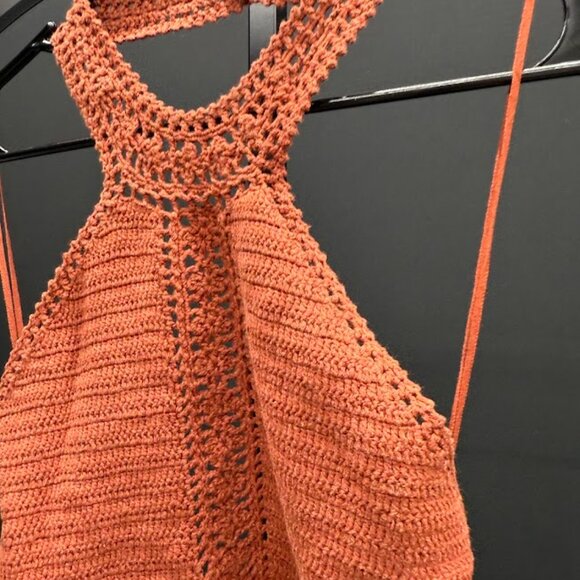 American Eagle Crochet Halter Neck Tank - Picture 2 of 5